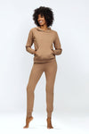 DKaren Luxury Hoodie and Classic Sweatpants Set – Comfortable Homewear with Front Pocket