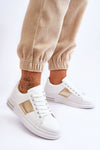 Stylish Eco Leather Sport Shoes with Rounded Toe and Comfortable Platform - Available in Multiple Sizes