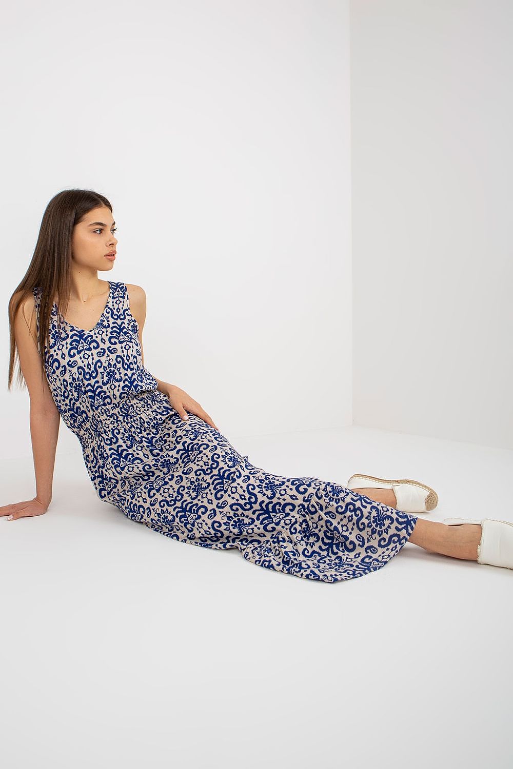 Elegant Long Summer Dress With Thick Straps And Heart Neckline By Fresh Made