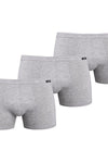 Luxury Teyli Men's Boxer Shorts Set - 3-Pack Grey Cotton and Spandex Comfort
