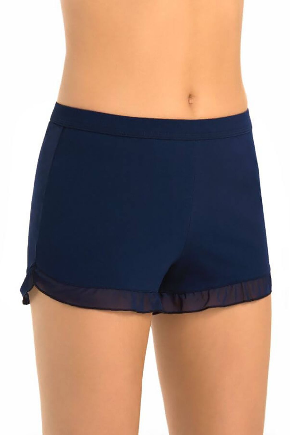 Teyli Women's Grey Frill Shorts - Soft Viscose, Comfortable Elastic Waistband, Perfect for Home & Leisure
