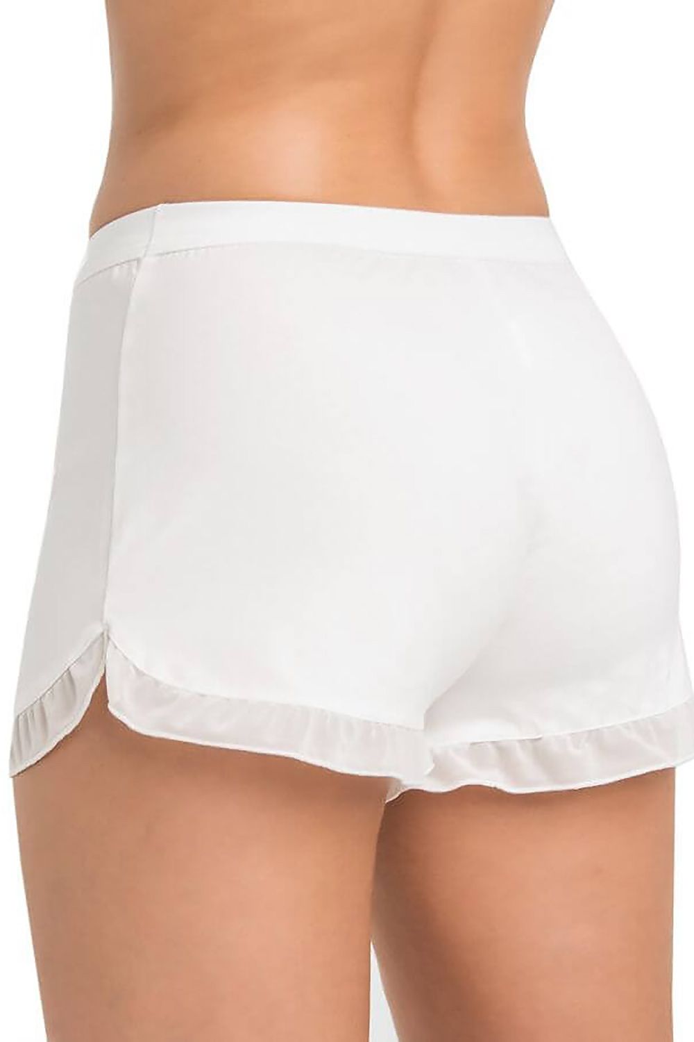 Teyli Women's Grey Frill Shorts - Soft Viscose, Comfortable Elastic Waistband, Perfect for Home & Leisure