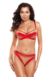 Luxurious Red T-Back Thong Panties by Axami - Stunning Comfort and Elegant Design