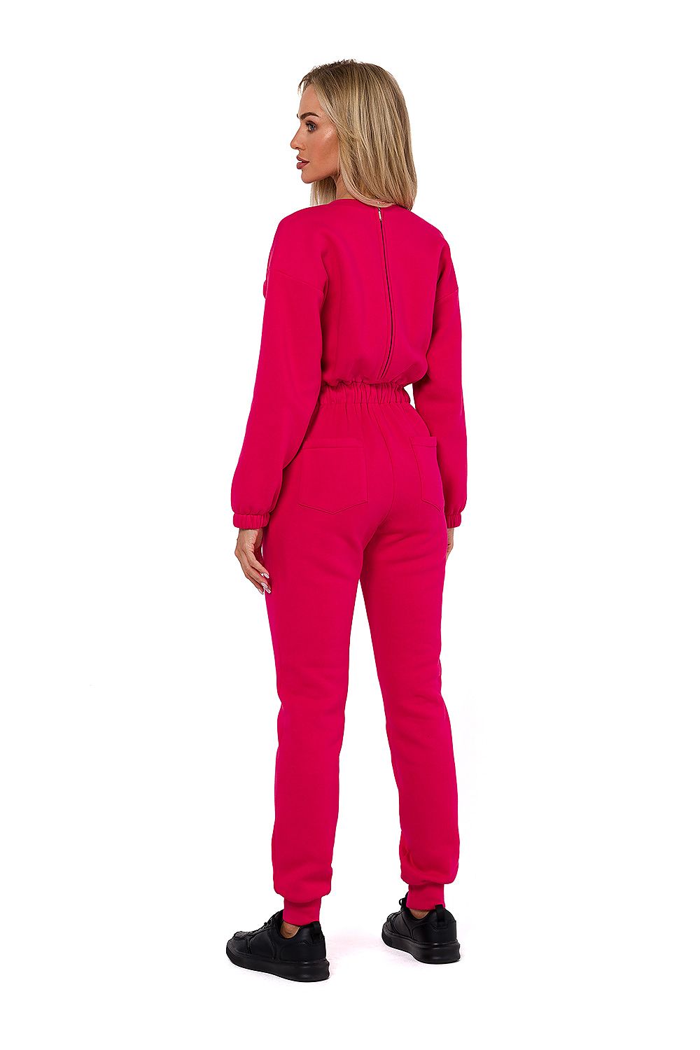 Luxury Women's Moe Suit with Long Sleeves, Waist Ties, and Side Pockets - Made in Poland