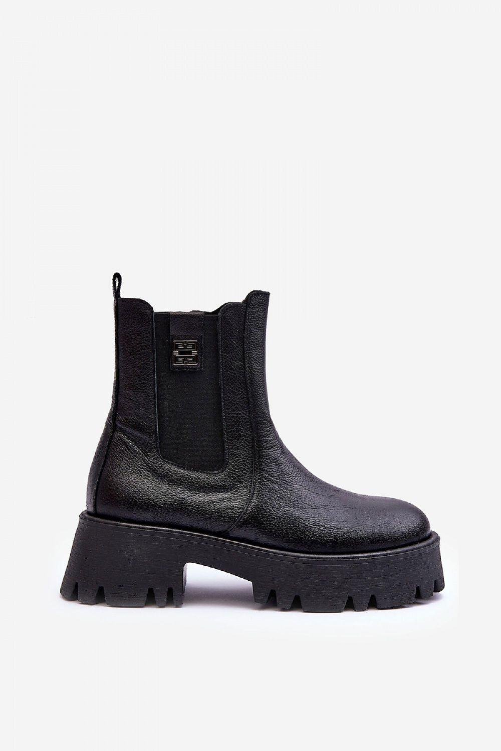 Natural Leather Jodhpur Boots with Insulated Shoe Blanket and Massive Platform for Autumn Style