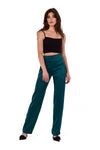 Elegant Satin Trousers for Women by Makover | Classic Straight Leg Design | Unlined Comfort