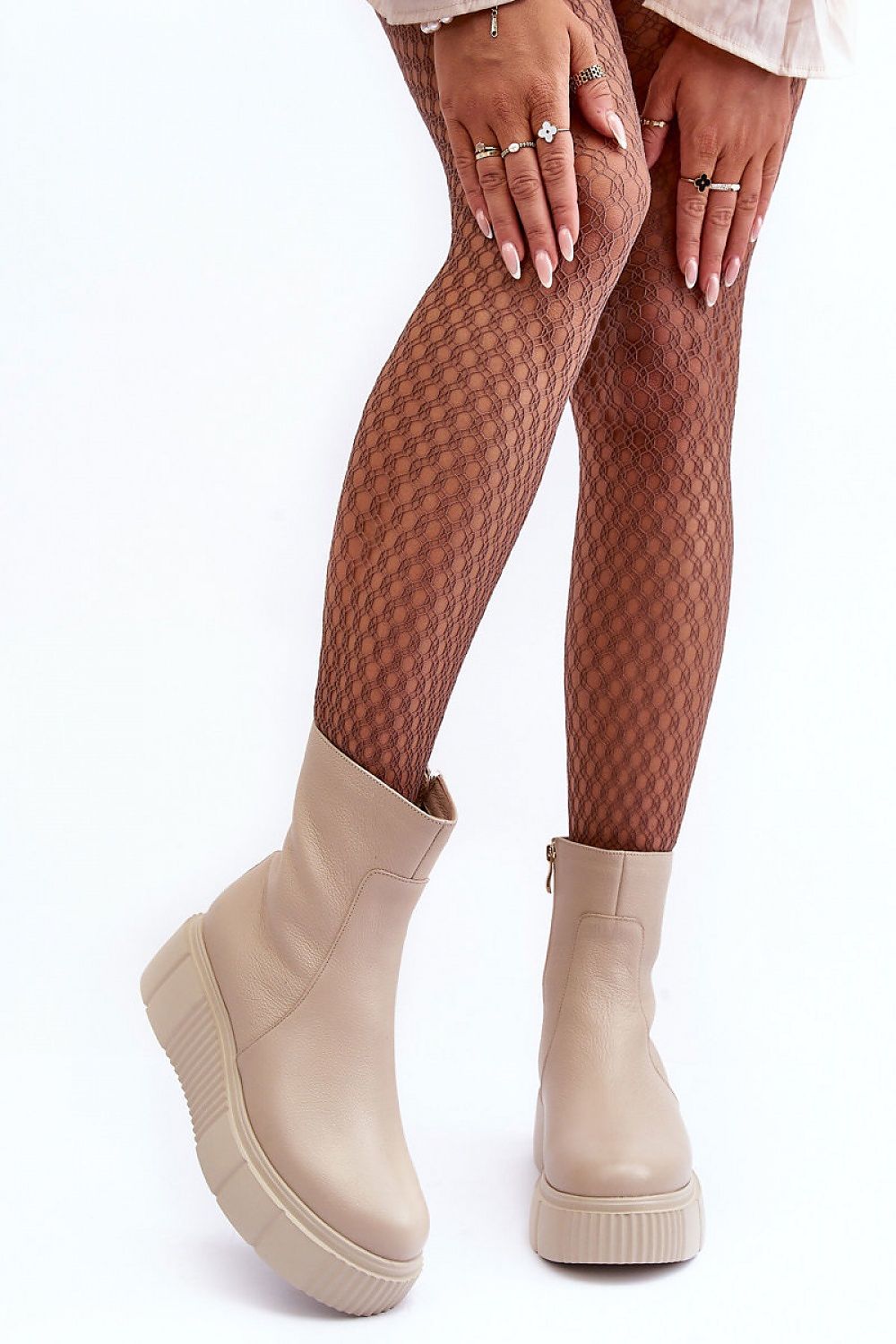 Luxury Women's Natural Leather Boots with Insulation | 5.5cm Heel | Sizes EU 36-40