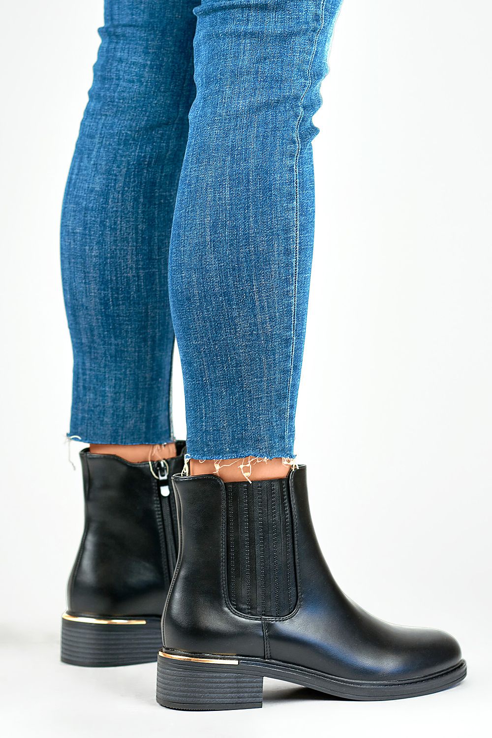 PRIMO Elegant Eco Leather Ankle Boots with 13 cm Upper and 4 cm Heel - Perfect for Autumn/Winter