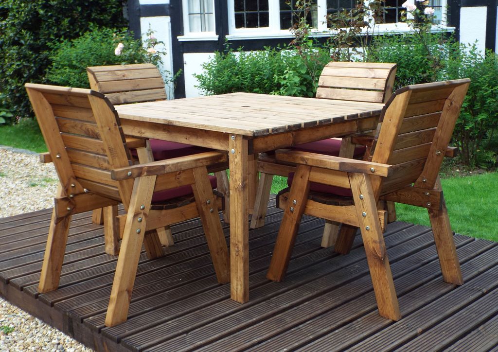 Four Seater Square Table Set