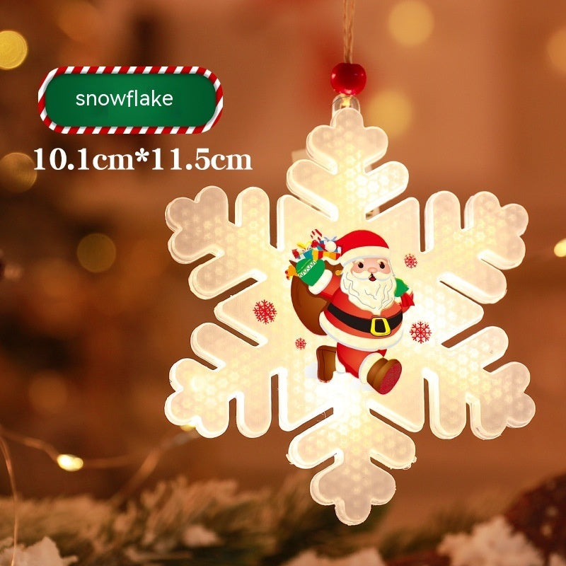 Bar Atmosphere Christmas Interior Decorations Colored Lights