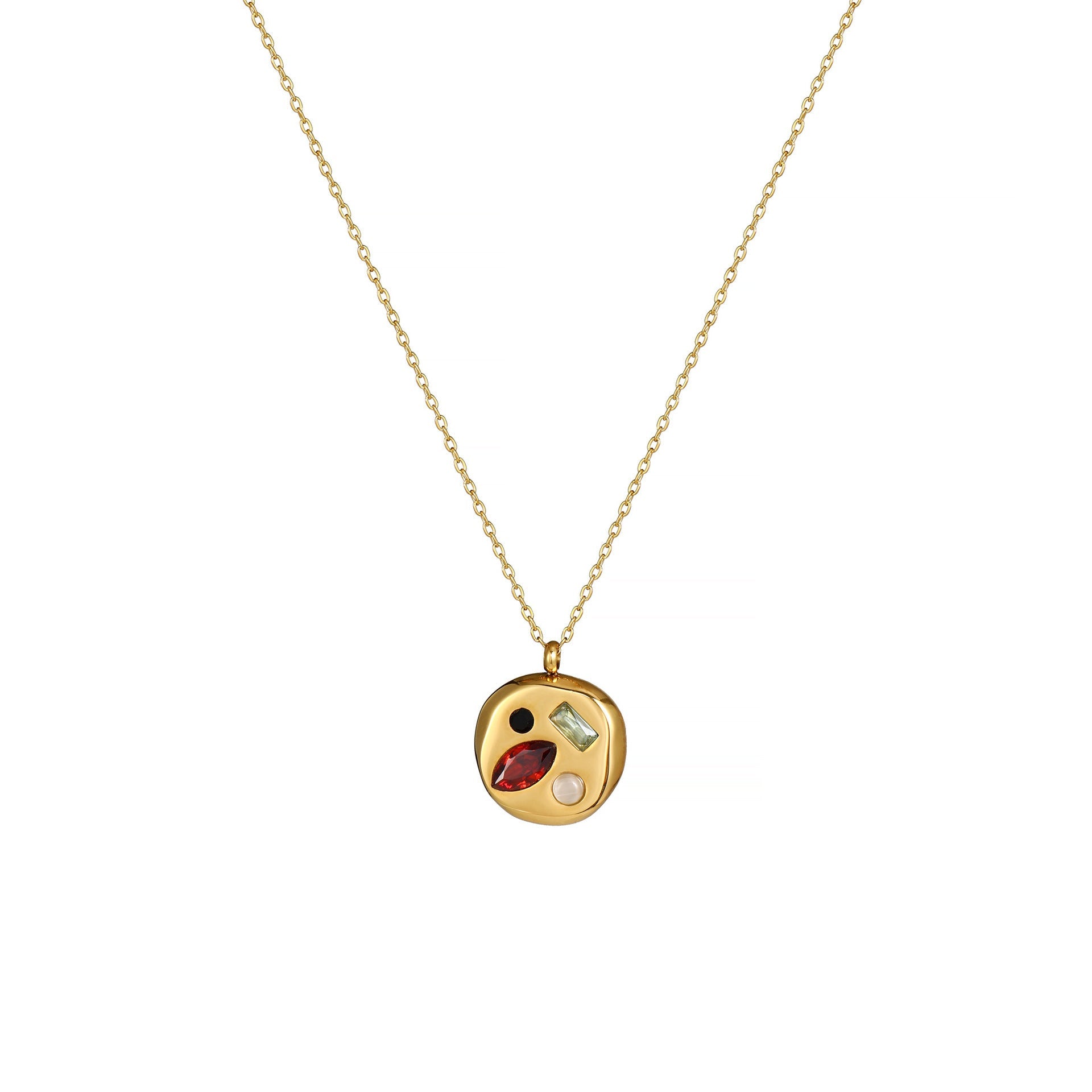 Colorful Zircon Mom Necklace December Birthday Stone Valentine's Day Gift Gifts For Moms Necklace