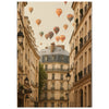Hot Air Balloons Over Montmartre, Paris – Stunning Art Poster