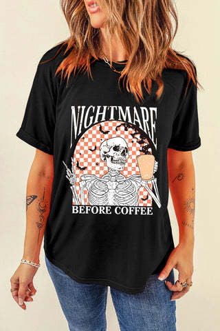 3D Digital Printing Casual Round Neck Short Sleeves