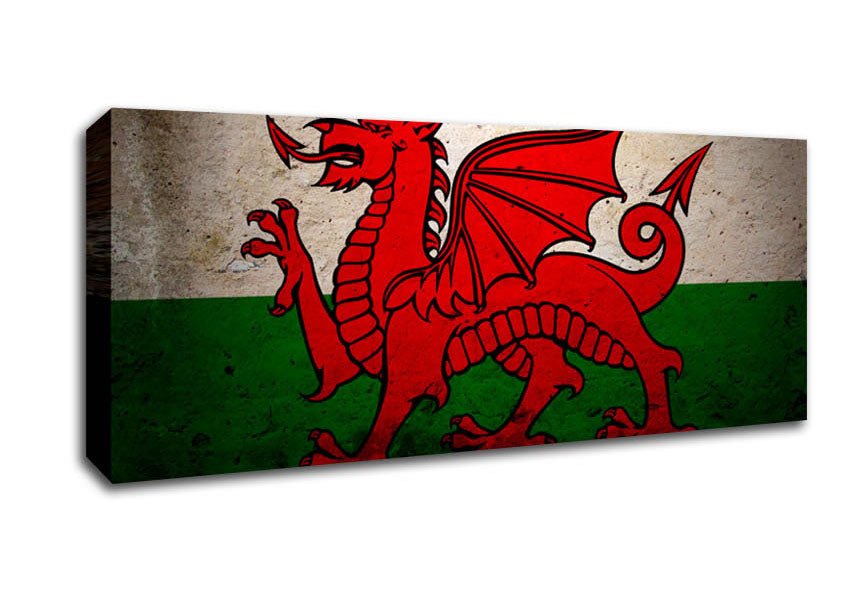 Dragon Of Wales Canvas Wall Art - Zestio