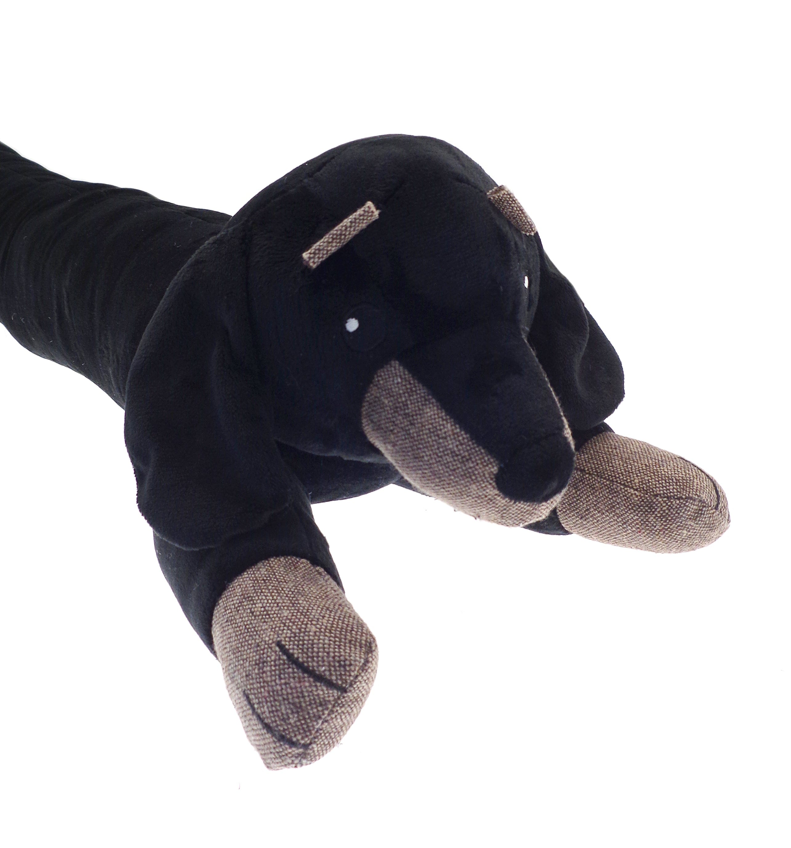OLIVIA ROCCO Draught Excluder Dachshund Design 88cm W88 X H20 X D16cm Soft Fabric Fleece Door Draft Stopper for Home Decor Accessory