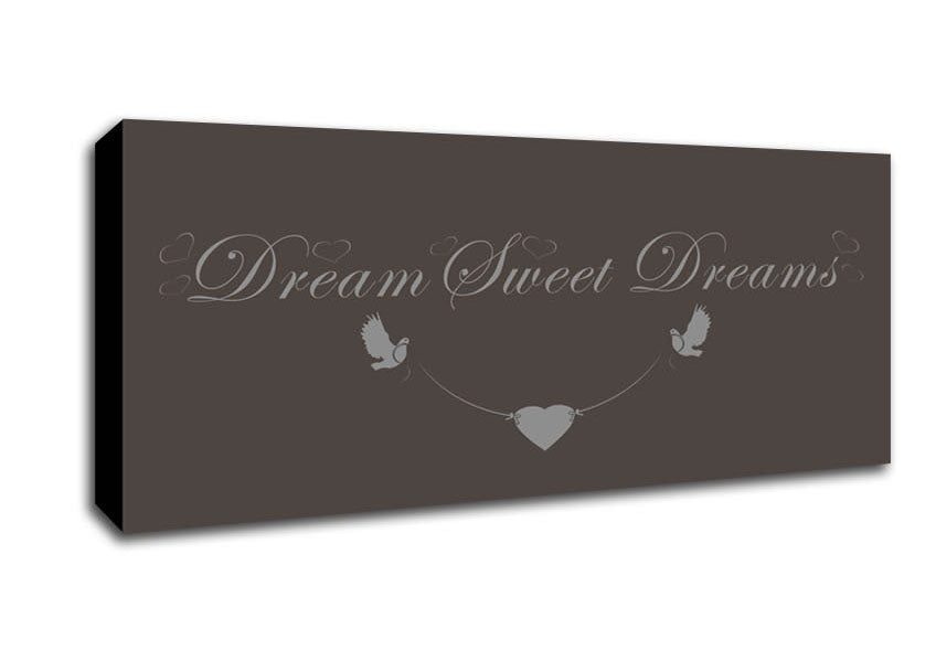 Dream Sweet Dreams Chocolate Canvas Wall Art - Zestio