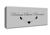 Dream Sweet Dreams Grey Canvas Wall Art - Zestio