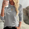 Autumn And Winter Half-high Collar Crocheted Gray Sweater