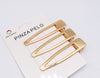 Hair Card Alloy Hollow Duckbill Square Clip