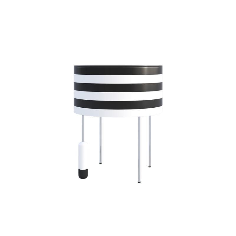 Ebro Side Table, Black And White