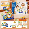 Children's Electric Building Blocks Variable Gear Rotating Assembly Puzzle Toy