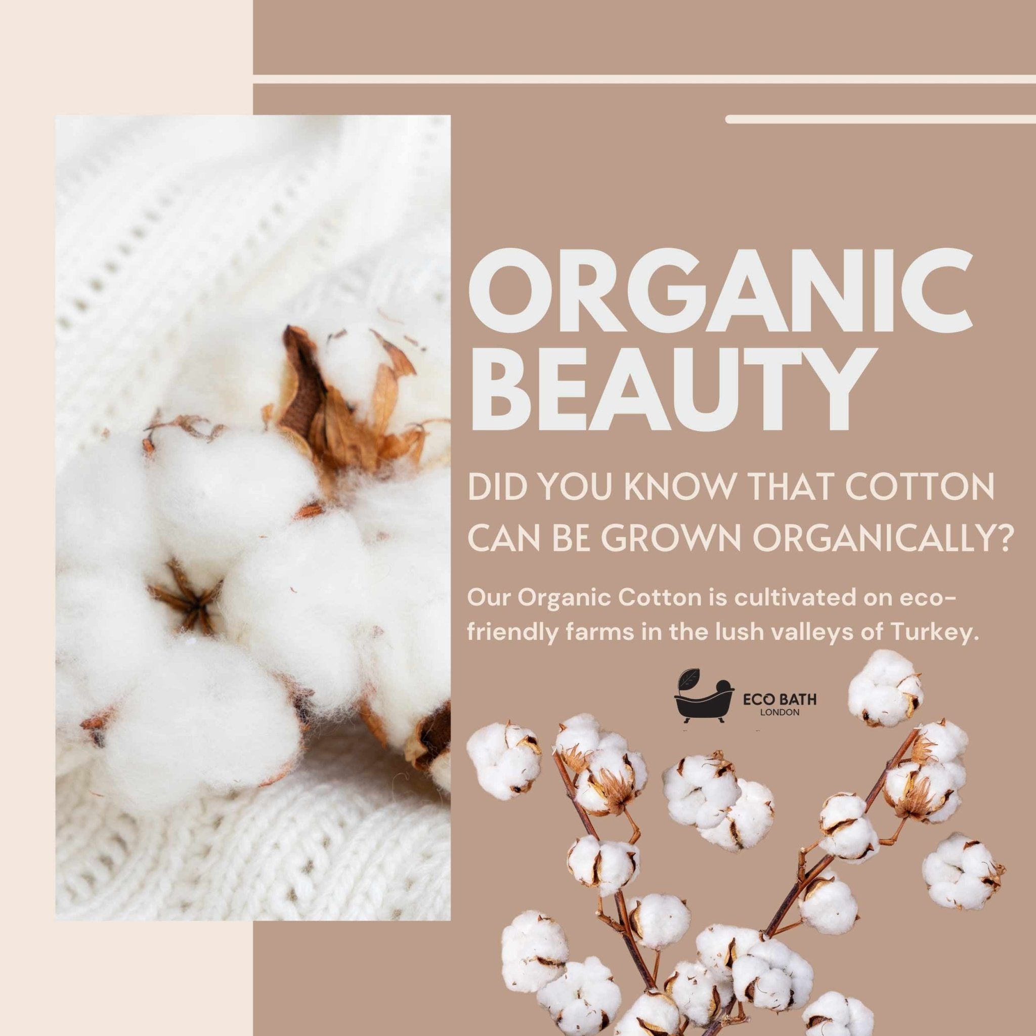 Eco Bath London Organic Cotton Bath Towel - Available in Multiple Sizes