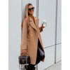 Women's New Double Breasted Mid Length Wool Coat