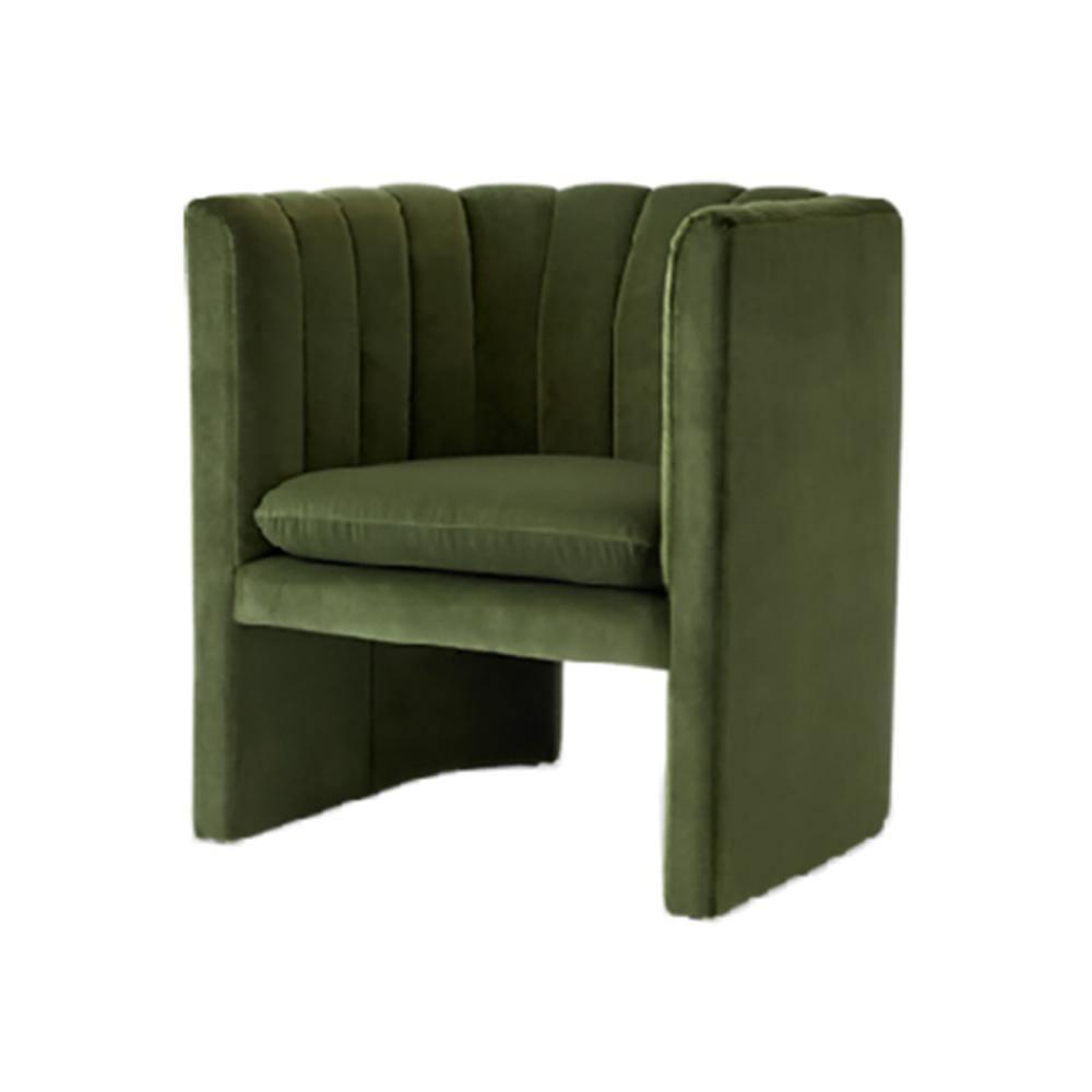 Edwick Armchair, Green Velvet