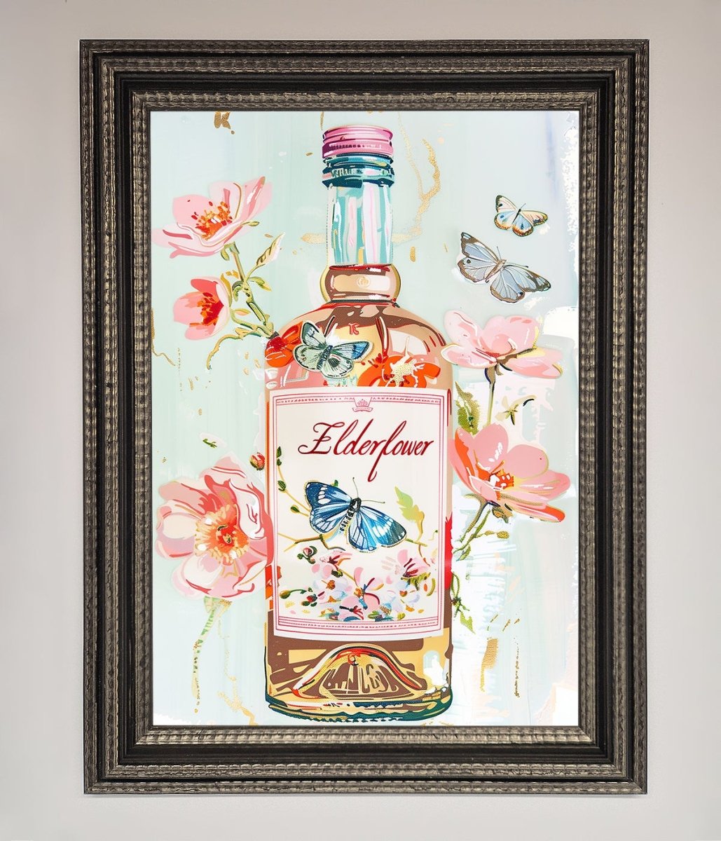Elderflower Wine Framed Wall Art - Zestio