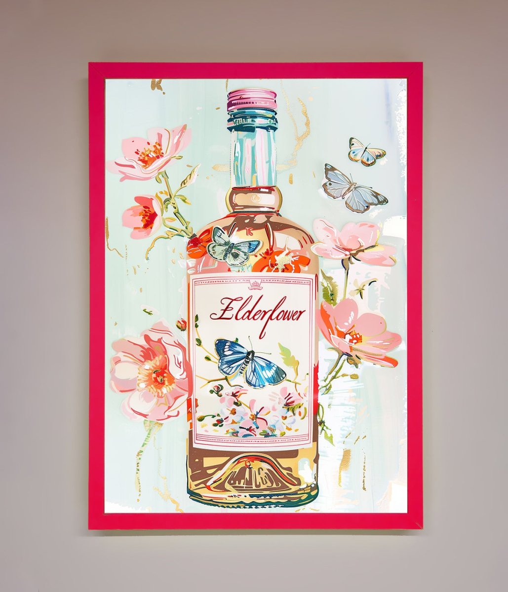Elderflower Wine Framed Wall Art - Zestio