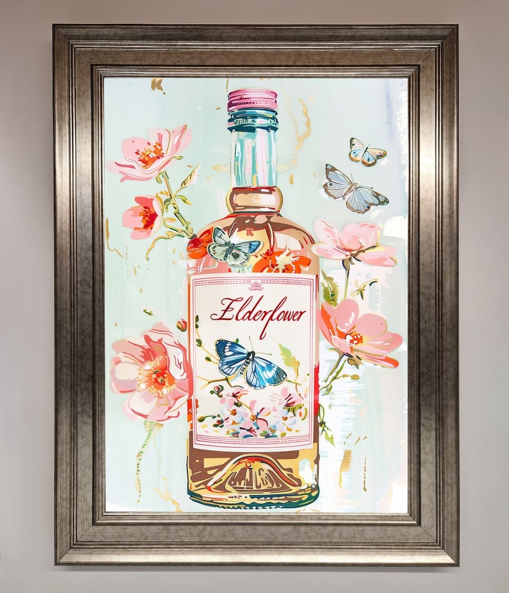 Elderflower Wine Framed Wall Art - Zestio
