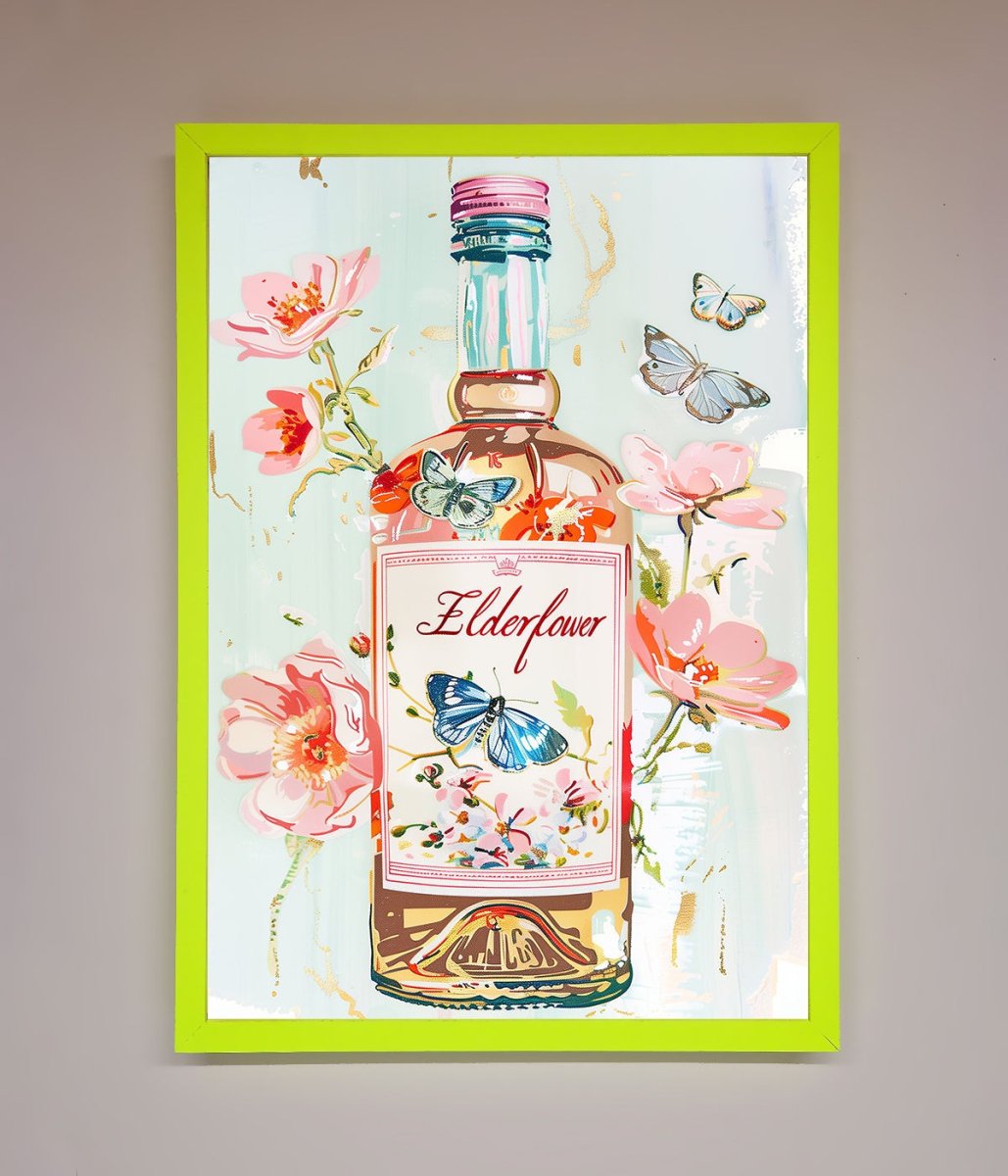 Elderflower Wine Framed Wall Art - Zestio