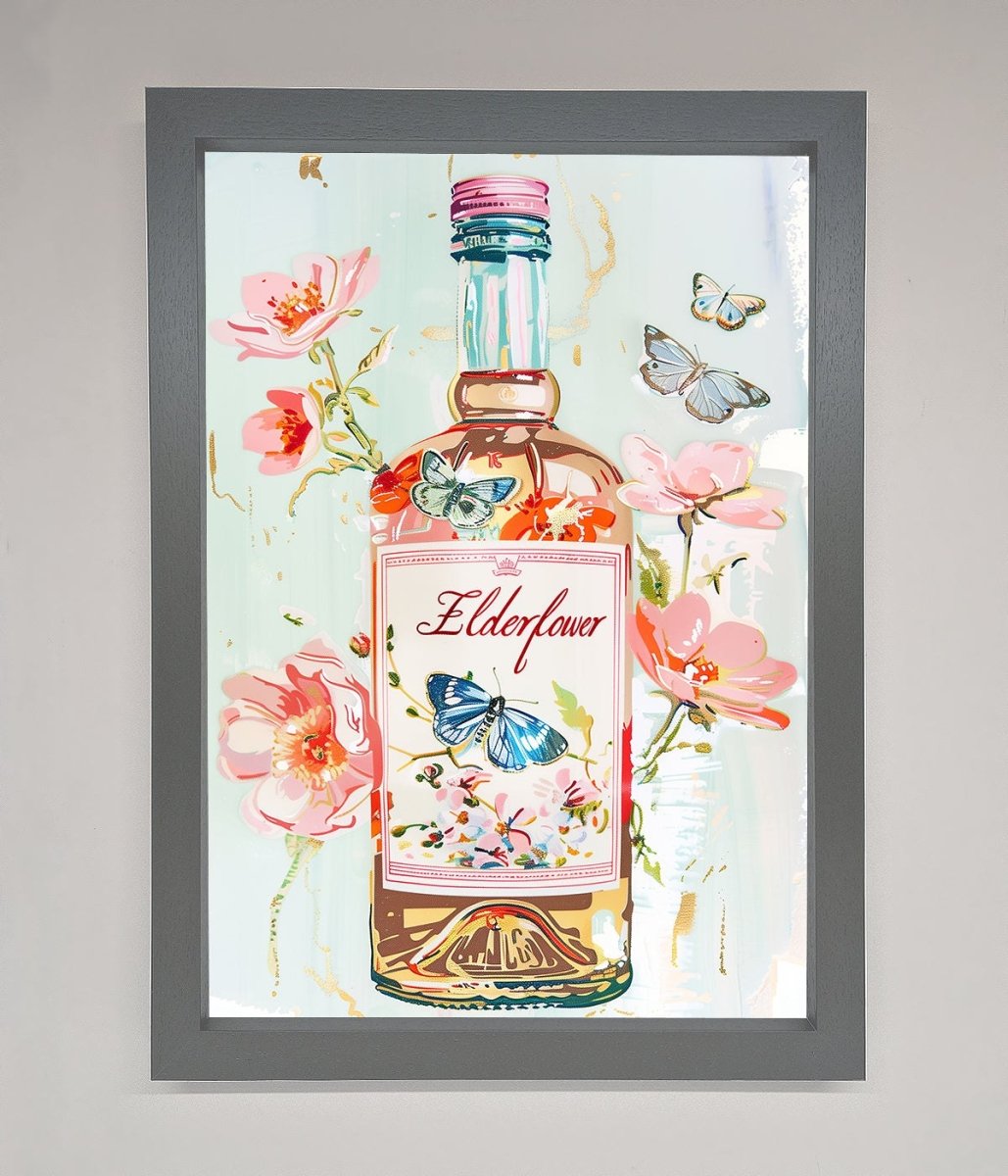 Elderflower Wine Framed Wall Art - Zestio