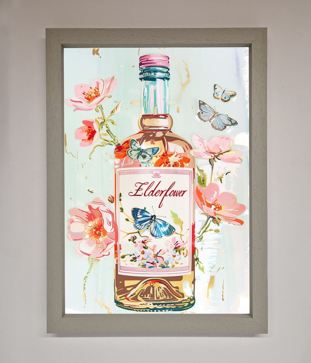 Elderflower Wine Framed Wall Art - Zestio