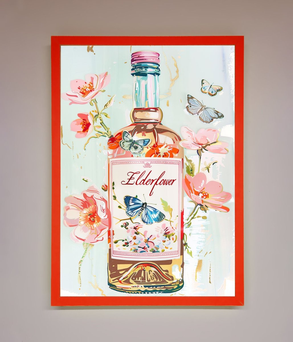 Elderflower Wine Framed Wall Art - Zestio