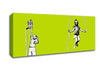 Electric Skipping Rope Lime Green Canvas Wall Art - Zestio