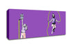 Electric Skipping Rope Purple Canvas Wall Art - Zestio