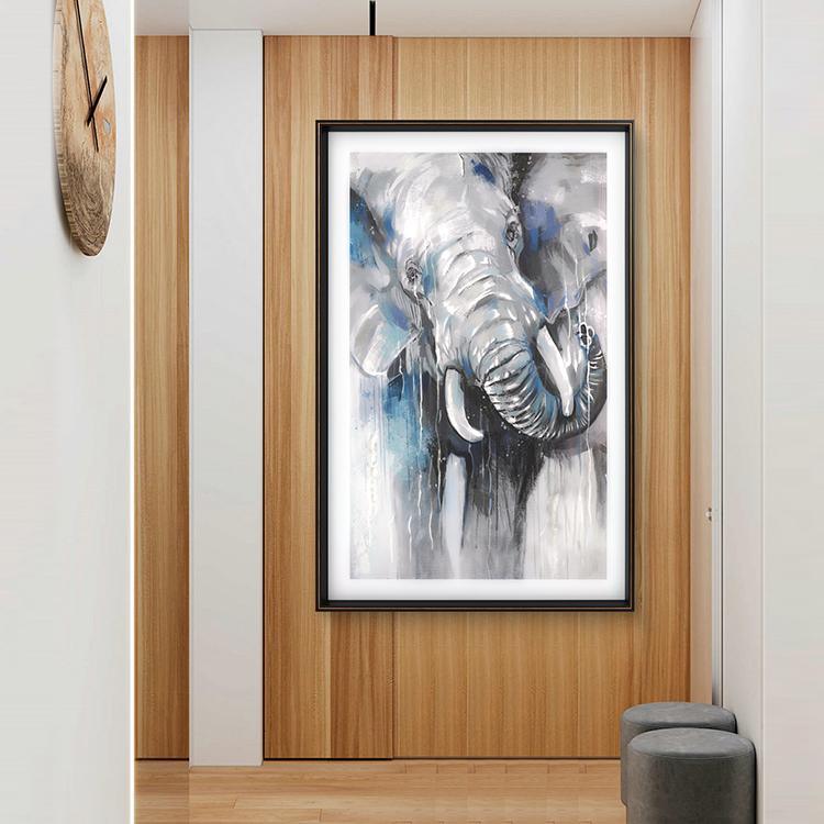 Elephant Framed Wall Art Print 80*120cm