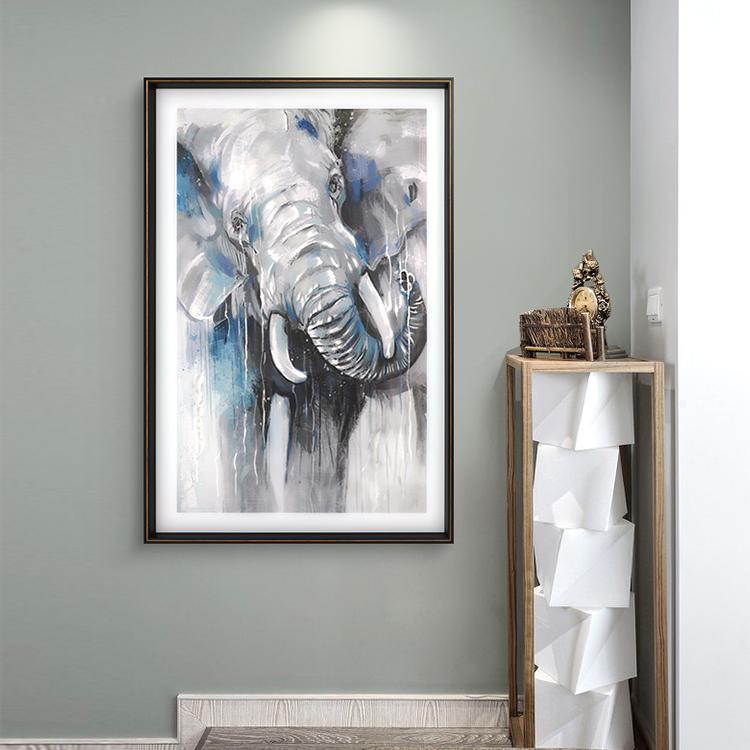 Elephant Framed Wall Art Print 80*120cm