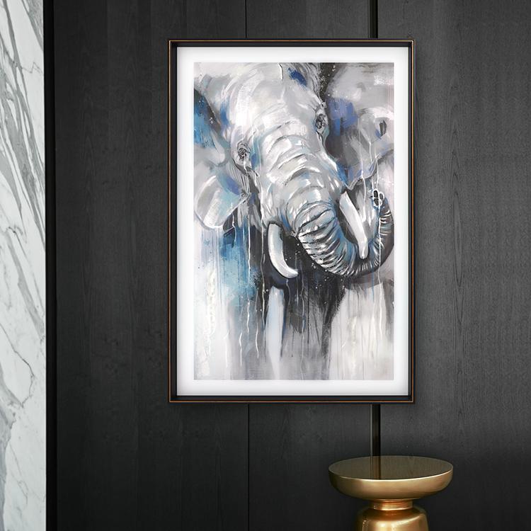 Elephant Framed Wall Art Print 80*120cm