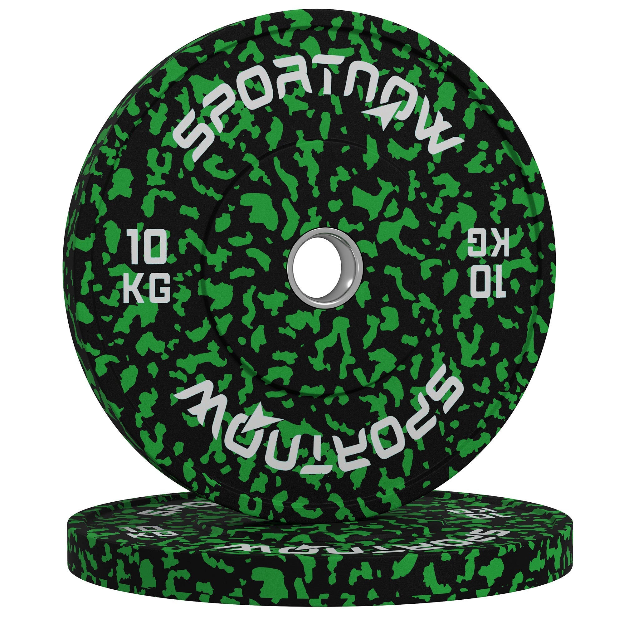 SPORTNOW Olympic Weight Plates with 5cm Holes for Weight Lifting, 2 x 10kg