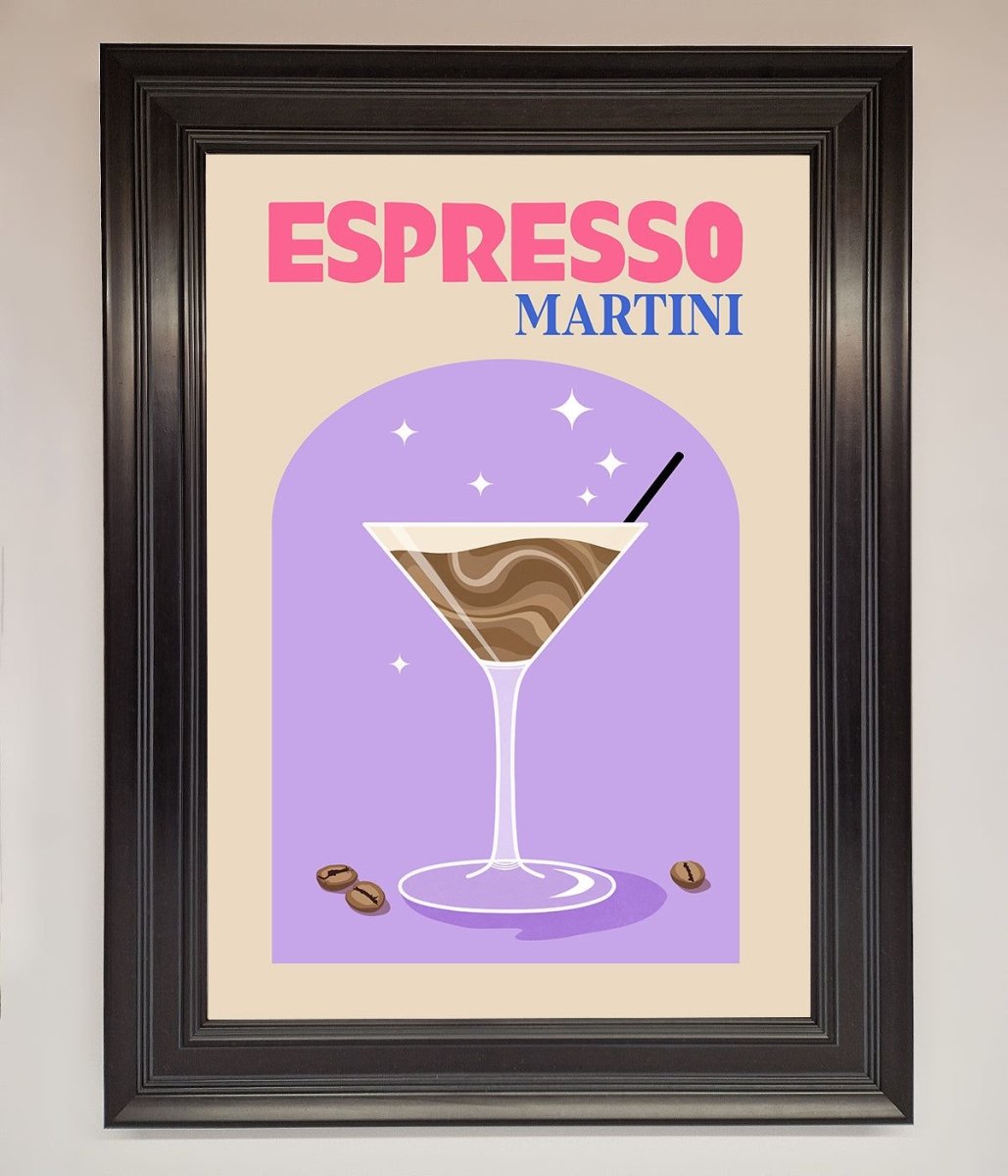 Espresso Martini Lilac Framed Print - Zestio