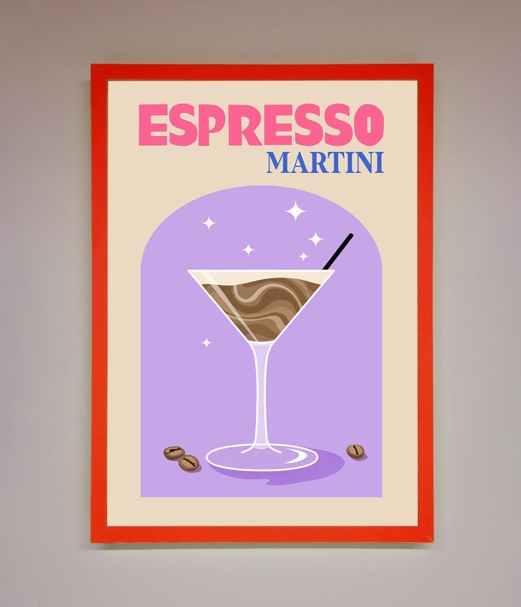 Espresso Martini Lilac Framed Print - Zestio