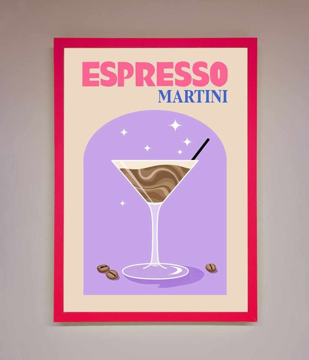 Espresso Martini Lilac Framed Print - Zestio