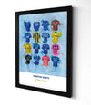 Everton FC Shirts - A2 Signed Limited Edition Prints
