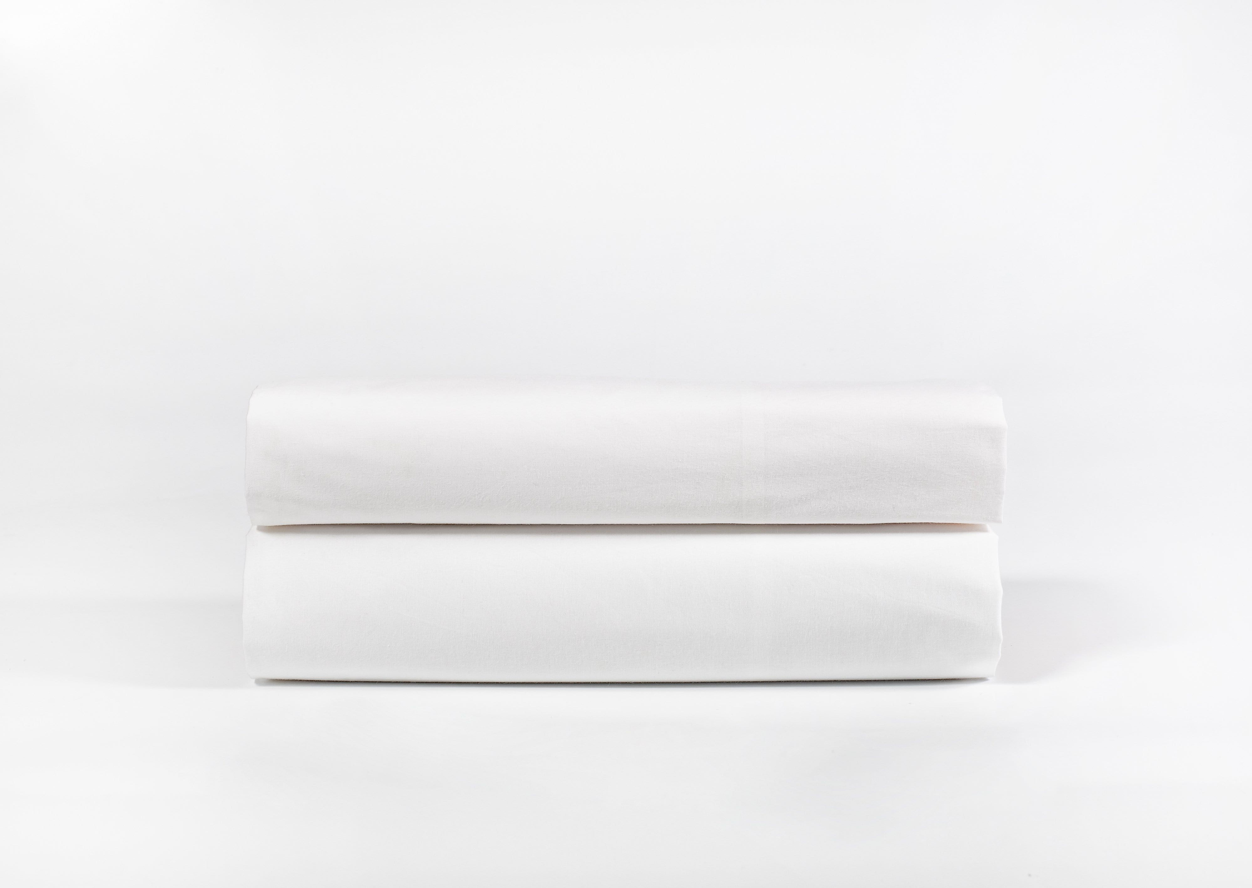 OLIVIA ROCCO Extra Deep Pocket Fitted Sheet Indus Valley Cotton Linen Blend OEKO TEX Certified for Thick Mattresses in Multiple Colours