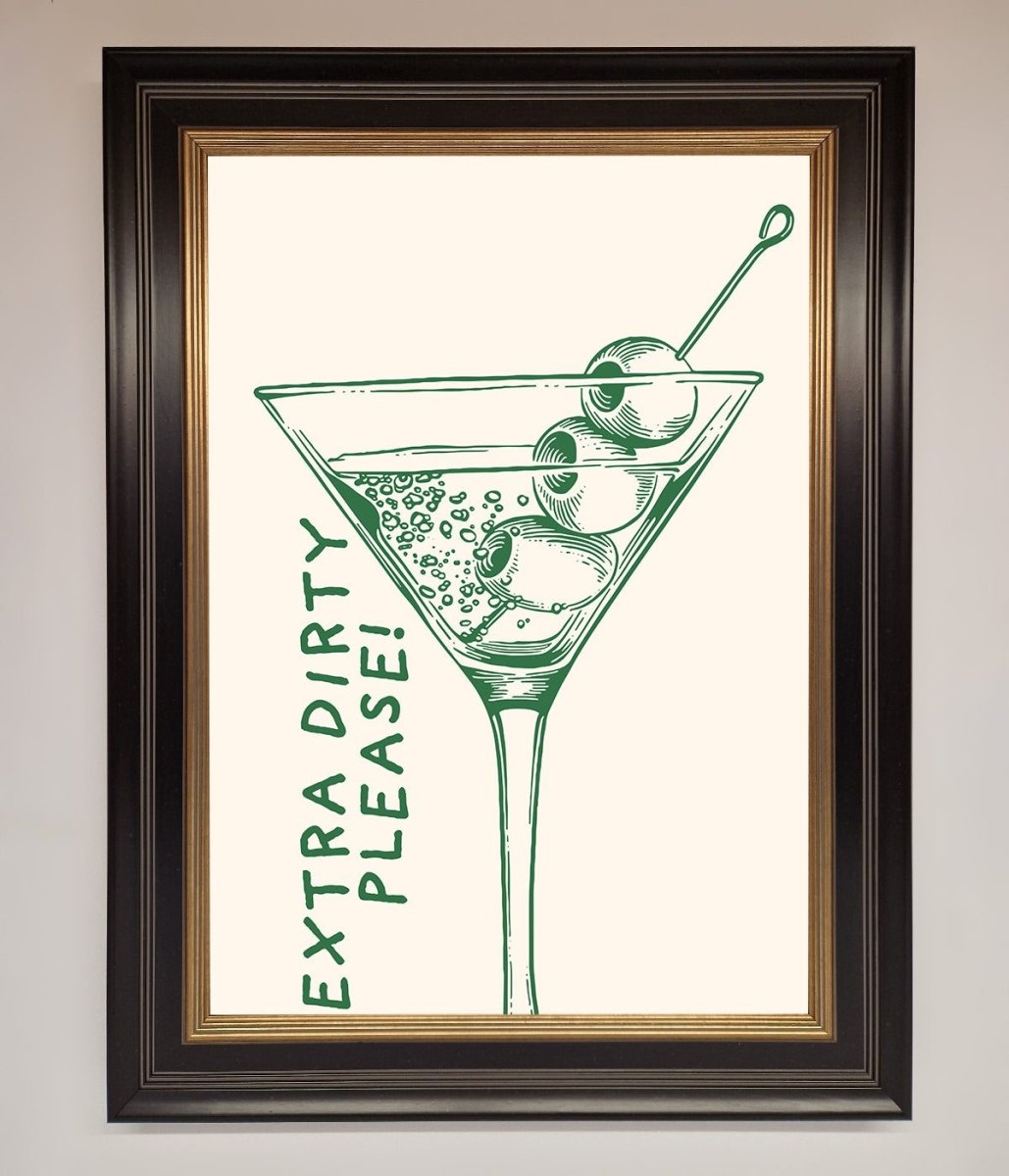 Extra Dirty Please Framed Poster - Zestio