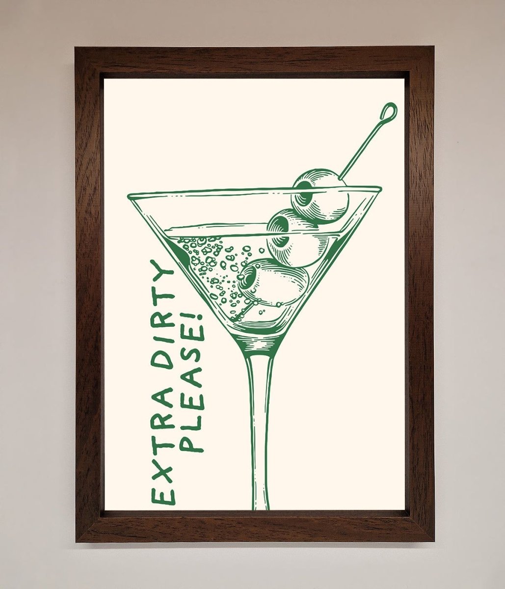 Extra Dirty Please Framed Poster - Zestio