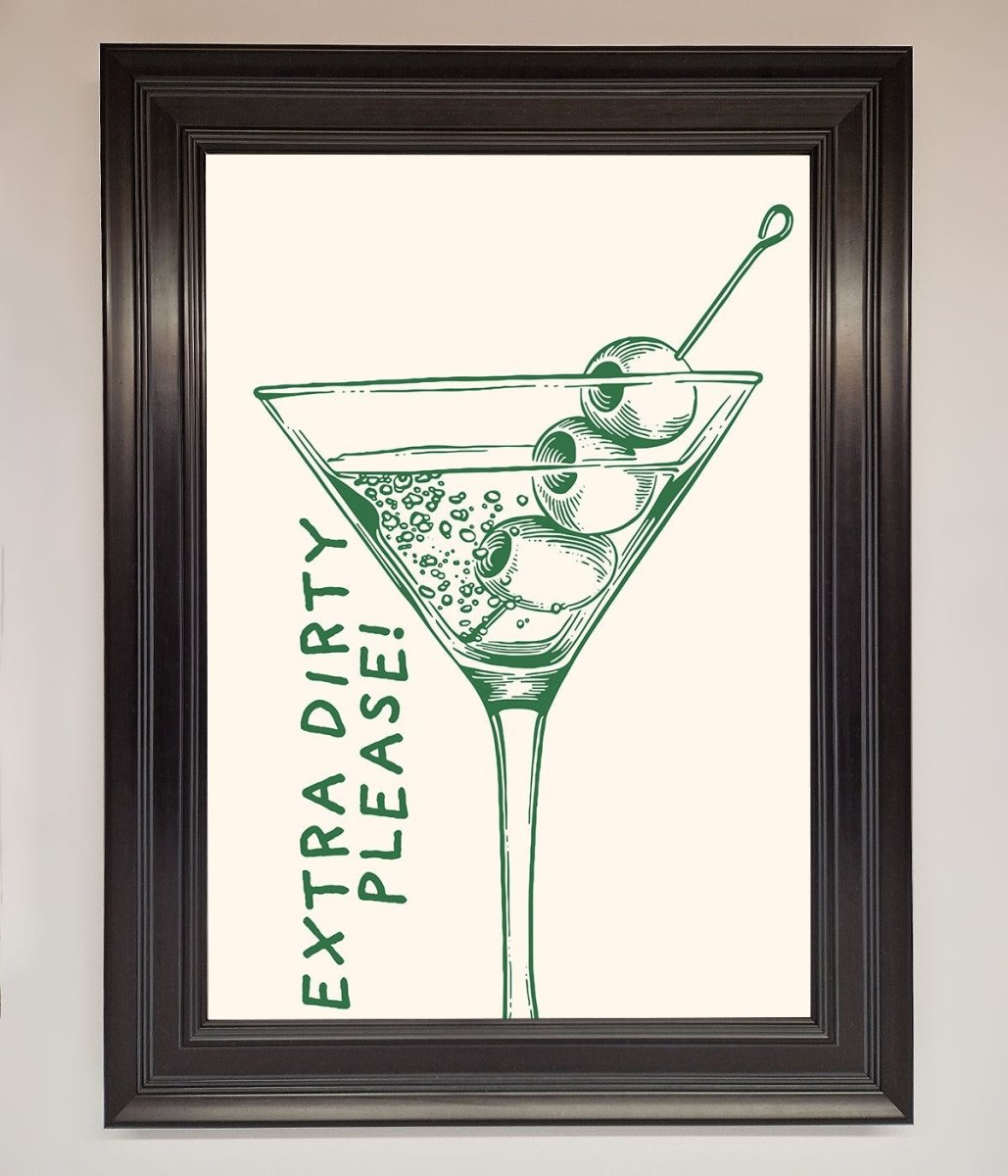 Extra Dirty Please Framed Poster - Zestio