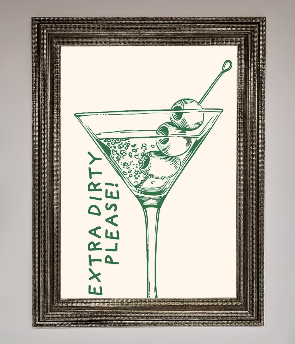Extra Dirty Please Framed Poster - Zestio